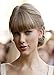 Beauty Wig World Black Synthetic Clip-in Hair Bang Full Fringe Short Straight Hair Extension