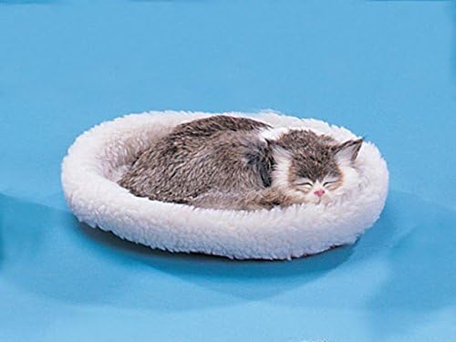 Cat Sleeping in Bed Collectible Figurine Kitten Statue Decoration New