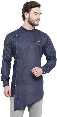 WALTZ Men Rich Cotton Blend Short Designer Kurta