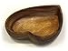Mountain Woods Brown Artisan Acacia Wood Heart Shaped Bowl | Eco-Friendly Dinnerware | Serving Bowl Set for Pasta, Fruit, Salad | Decorative Wooden Bowl - 12.25