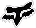 Fox Racing Mens Fox Head Sticker,Black 8,One Size