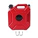 GOGOUP 1.3 Gallon 5L Red Gas Can with Lock Portable anticorrosive Gasoline Tank with Flexible Hose for Motorcycles and Automobiles