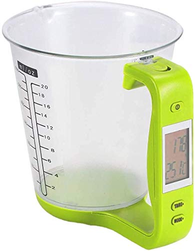Food Digital Scale With Measuring,ShowTop 1000g/600ml with LCD Display Kitchen Food Volume Weight Measurement Tool