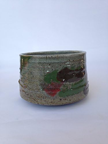 Free Brush Handmade Ceramic Bowl, Ceramic Tea bowl, Chawan 18 oz TB3