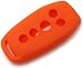 Orange Silicon Key Fob Keyless Entry Remote Skin Cover Protector Fits: Ford Mustang w/remote Start 2015