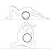 NGT Yoga Wheel 13 inch Yoga Wheel for Back Pain Strongest and Most Comfortable Dharma Yoga Prop Wheel with Free Yoga Bands (Black-Pink)thumb 4