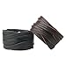 Bfiyi Brown Leather Bracelet Cuff Bangle Handmade Jewelry Wrap Wristband for Men,Boys Adjustable