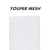 Youper Lacrosse Stringing Kit Semi-Soft Mesh Assorted Colors (White)