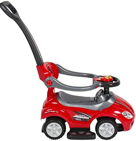 Cars Toys-Premium® Kid Ride On 3 In 1 Push Car Toddler Wagon W Handle Horn Outdoor Stroller-2015-Color Red -Great Fun For Your Child-100% Guaranteed!