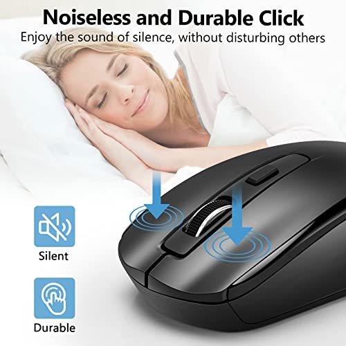 Wireless Mouse Jiggler Undetectable Mouse Mover with Switch Button, Automatic USB Mouse Shaker