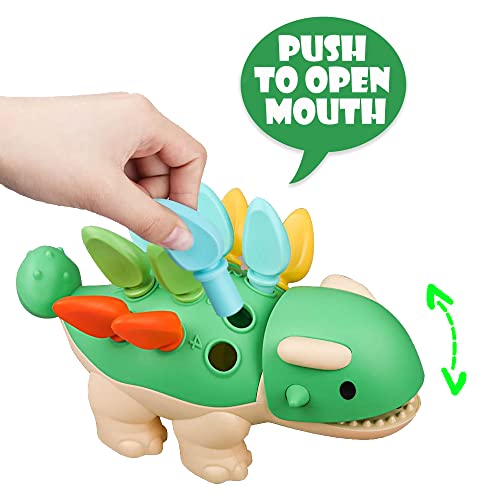 Baby Toys Sensory Toy Montessori Dinosaur, Fine Motor Skills Learning