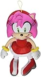 GE Animation GE-52635 Sonic the Hedgehog 9" Amy Rose in Red Dress Stuffed Plush