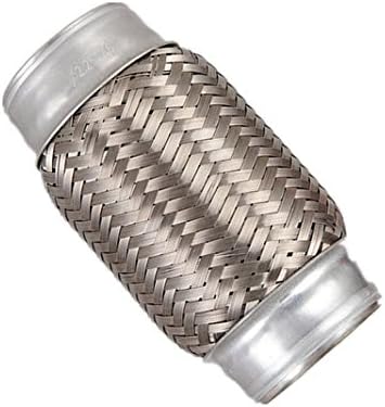 Best Qualifier 2 1/4" Exhaust Flex Pipe 2.25" x 6" Heavy Duty Steel 10"L