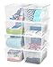 IRIS USA MCB-LD CLEAR 8PK IRIS Quart Modular Storage Box, 64 Qt