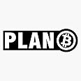 Y3S Bitcoin Plan B, Bitcoin Cryptocurrency Sticker Vinyl Bumper Sticker Decal Waterproof 5inch