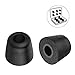 12Pcs Replacement Eartips- RIYO Premium Memory Foam Earphone Earbuds Tips Noise Reducing Earbud Tips for 5mm-7mm in-Ear Headphones Nozzle (Large, Black)
