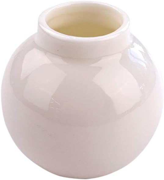 Amazon Co Jp K Sキッチン ミニフラワーベース 5 4cm 大サイズ 陶器製 白 小さい花瓶 おしゃれ雑貨 インテリア小物 ポーセリンアート 生け花 ミニディフューザー容器 ホーム キッチン