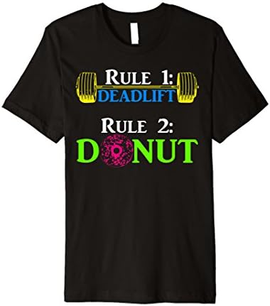 Mens Eat Donuts and Deadlift 2XL Black
