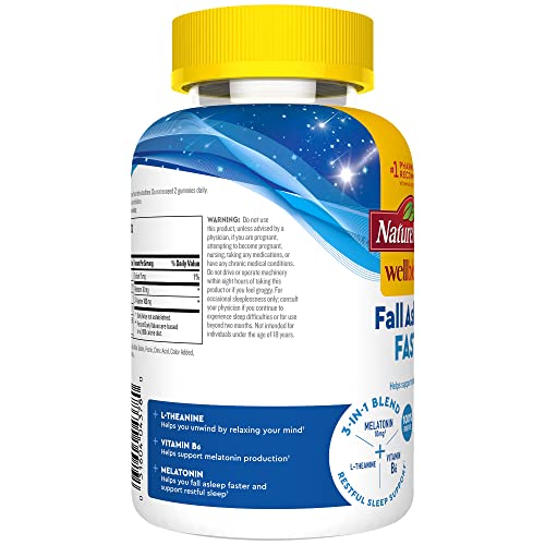 Nature Made Wellblends Fall Asleep Faster, Sleep Aid with Melatonin