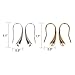 Casoty Fashion Classic Drop Earrings, Teardrop Dangle Back Earrings (Silver White and Gold / 2 Pairs)