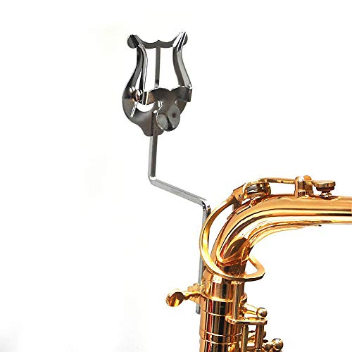Algol - New Alto Tenor Saxophone Marching Spectrum Clip Sheet Music Clip Stainless Steel Sax Lyre Sheet Music Clamp-On Holder