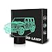 4WD SUV Car Night Light Toys for Boys Bedroom Decorations | 3D Illusion Desk Lamp with Touch Switch and 7 Colors Changing | Perfect Birthday Party Gifts for Kids Toddlers Car Lover Fans