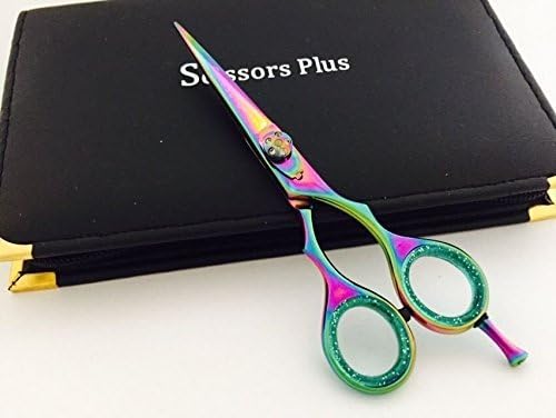 5.5 Professional Barber Razor Edge Titanium Coated Hair Cutting Shears Scissors,hair Stylist,hair Dressing,hair Grooming Shears by Scissors Plus