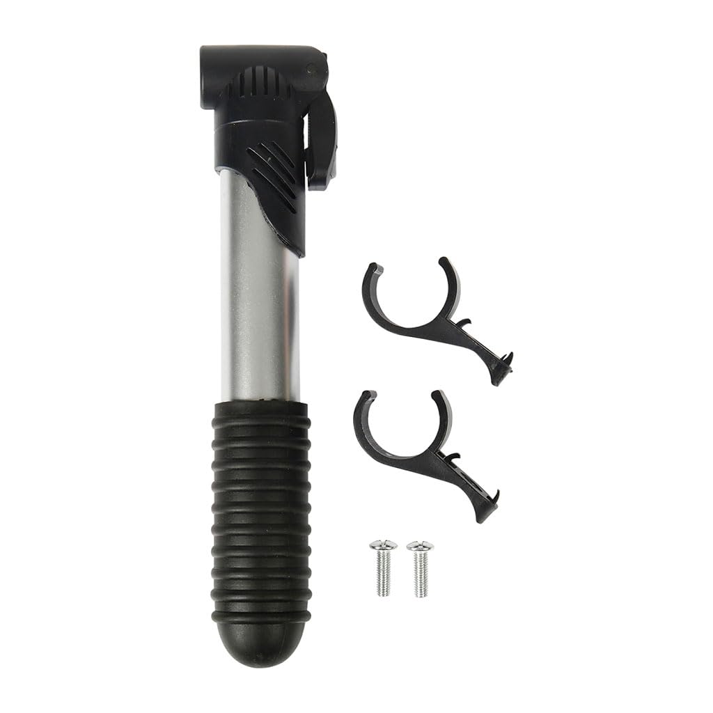 Raymond Bicycle Hand Pump Mini Bicycle Pump for Inflating Wheels of All Types of Bikes/Mountain Bikes/Suitable for Small/Big Valve Length 21 cm - Supplied with Attachment