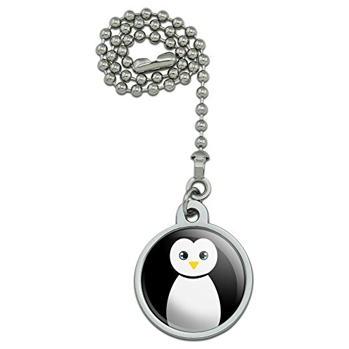 Graphics and More Cute Penguin Black and White Ceiling Fan and Light Pull Chain