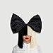 pureluca OFFICIALLY LICENSED Sia Costume cosplay Wig Half Blonde Black Bob Wig & Bow