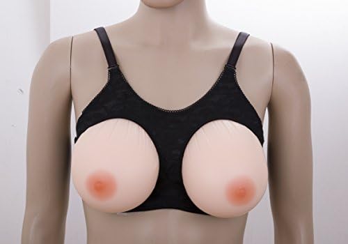 CHIHAO Triangle Strap-on Silicon Breast Mastectomy(S.M.L.XL) (XL)