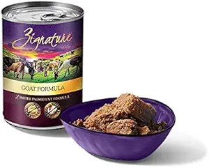 Zignature Goat Wet Dog Food Cans, 12 Pack, 13 Oz. Ea. Low Fat Grain Free Wet Dog Food Cans
