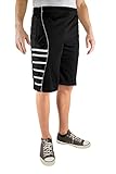 North 15 Men's Active Long Mesh Basketball Shorts with Side Pockets Size Medium-5XL
