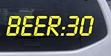 2in X 8.5in Yellow -- Beer 30 Funny Car Window Wall Laptop Decal Sticker