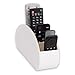 Homeze Remote Control Holder TV Television Organizer, Caddy Smart TV, DVD, Mobile, Stationary Makeup Brush Living Room, Lounge, Home, Kitchen Organiser, Container with Gift Box White