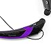 Rymemo Universal Bluetooth 4.1 Music Stereo Sports Headset Headphone for Smartphone - Purple/Black