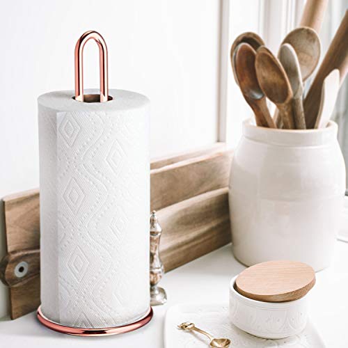 Rose Gold Paper Towel Holder Countertop Kitchen Towel Holders