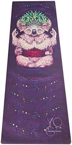 Truly COMBO YOGA MAT by YOGA ID: natural rubber + microfiber / NON SLIP GRIP YOGA MAT / Printed Design Yoga Mats / ECO Friendly / machine washable