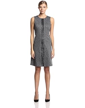 Calvin Klein Women's Sleeveless Dress with Faux Leather