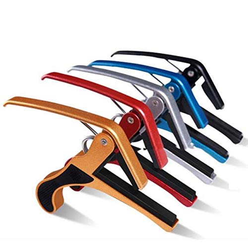 Smartlove1P 5 Colors Aluminium Alloy Capo Tuning Clutch-Type Folder Ukulele Folk Guitar Ukulele Diacritical Clip Capo Guitar Tuner - Thumbnail 4