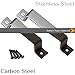 Sliding Barn Door Handle Pull Set | Black Steel or Stainless Steel | Screws Included
