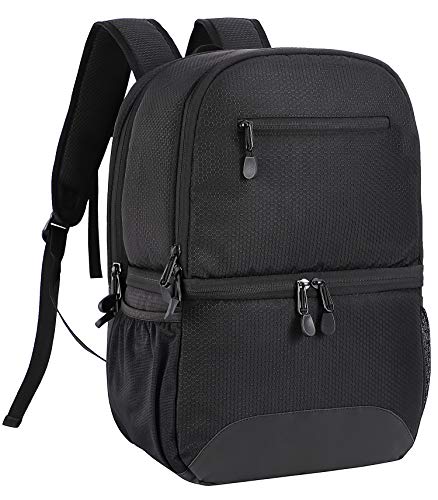 MIER 2 in 1 Insulated Cooler Backpack for Men Women Hiking Daypack...