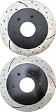 Prime Choice Auto Parts PR41331LR Drilled and Slotted Performance Rotor Pair for Rear