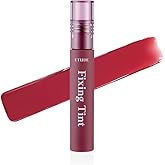 ETUDE Fixing Tint 4g | Long Lasting, High Pigmented Liquid Lipstick, Lip Stain, Waterproof, Lightweight matte finish, Full Coverage (#07 Cranberry Plum)