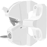 D&amp;D Technologies LL3ALW LokkLatch, Locking Gate Gravity Latch, Key Lockable on One Side of Gate, for Square Gate Frame and Post, Metal, Wood, Vinyl Fences, White