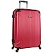 Kenneth Cole Out of Bounds Lightweight Durable Hardshell 4-Wheel Spinner Cabin Size Travel Suitcase, Red, 28-Inch Checked