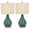 Decor Therapy MP1054 Table Lamp, Emerald Blue Green, 2 Count