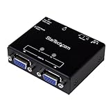 StarTech.com ST122VGA 2-Port VGA Auto Switch Box with Priority Switching and EDID Copy, Black