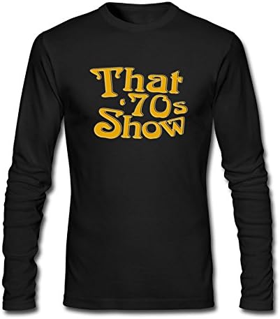 Men's Long Neck Sleeve That Is 70s Show.png Cotton Shirt SizeKey1 Black