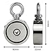 DIYMAG Double Sided Neodymium Fishing Magnet, Combined 660lbs(300KG) Pulling Force, Super Strong Fishing Magnet, Diameter 2.36inch (60mm), Perfect for Retrieving in River and Magnetic Fishing